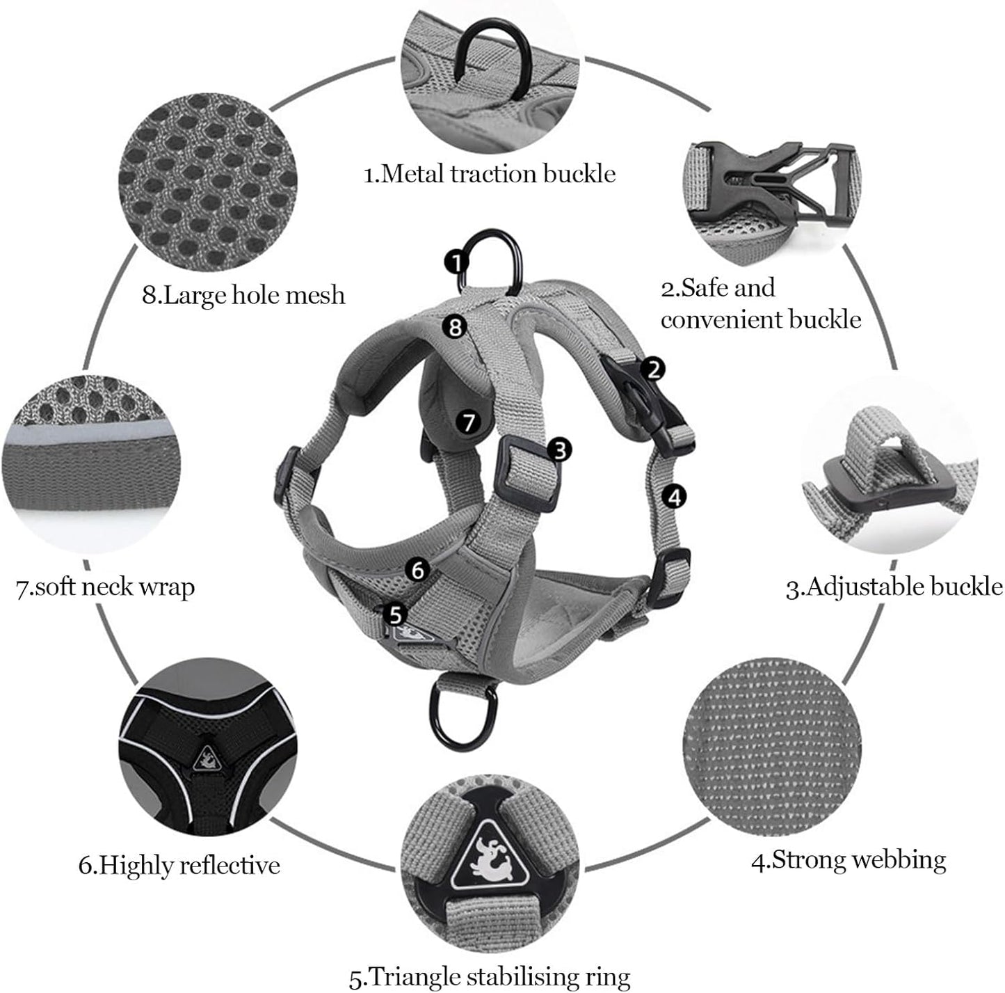 Cat And Small Dog Harness/leash Set