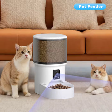 Automatic Smart Pet Feeder – 4L Programmable Food Dispenser with Portion Control