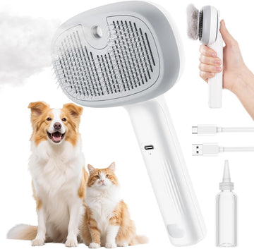 3 in-1 pet steam brush